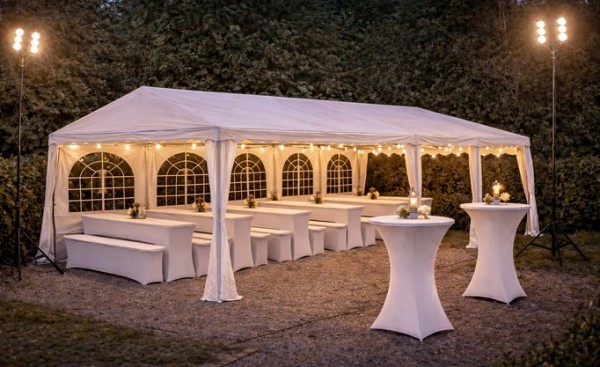 Miet-Partyzelt 4 x 6 mtr. incl. Anlieferung
